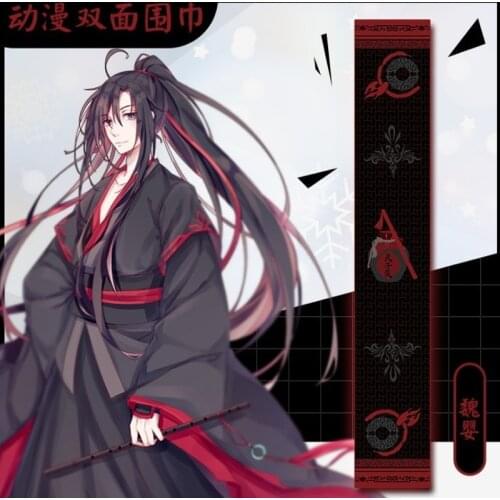 Anime Mo Dao Zu Shi Cosplay The Untamed Cosplay Wei Wuxian Lan Wangji Scarf Jiang Cheng Xue Yang Spring Scarves For Girls CS521