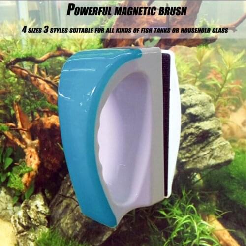 Magnetic Aquarium Fish Tank Glass Algae scrapers Window Cleaner Scrubber Clean Brush Floating Scratch-Free Non-Slip magnetizing