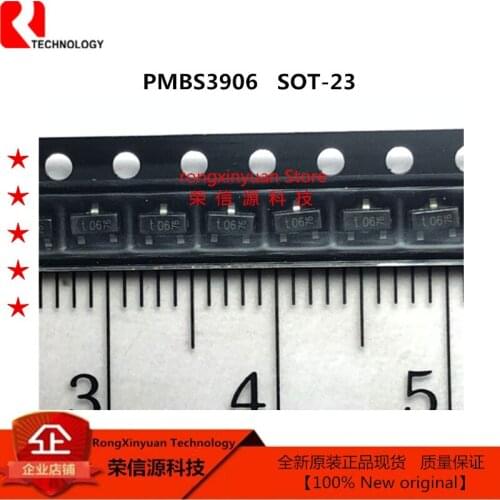 PMBS3906 3906 SOT-23 PNP general purpose transistor.Low current (max.100 mA)• Low voltage (max.40 V) 100% new imported original