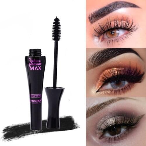 4D Fiber Eyelash Mascara Makeup Long-lasting Curling Thick Waterproof Mascara Lshes Extension Eye Cosmetics Natural Mascara