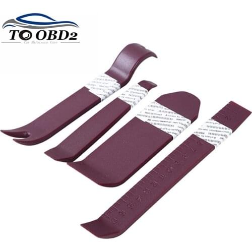 Thicken 4pcs/Set Auto Car Radio Tool Removal Installer Pry Repair Tool Portable Practical Door Clip Panel Pry Kit Free Shipping