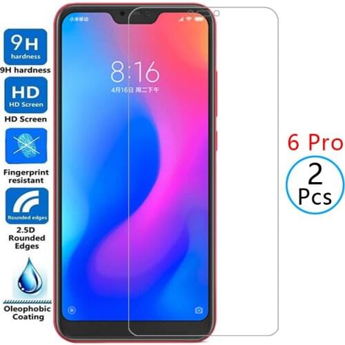 Protective tempered glass for xiaomi redmi 6 pro screen protector on ksiomi readmi 6pro redmi6pro film redmy remi xiomi xaomi 9h
