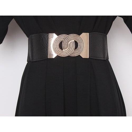 Womens runway fashion elastic Cummerbunds female Dress Corsets Waistband Belts decoration wide belt TB1314