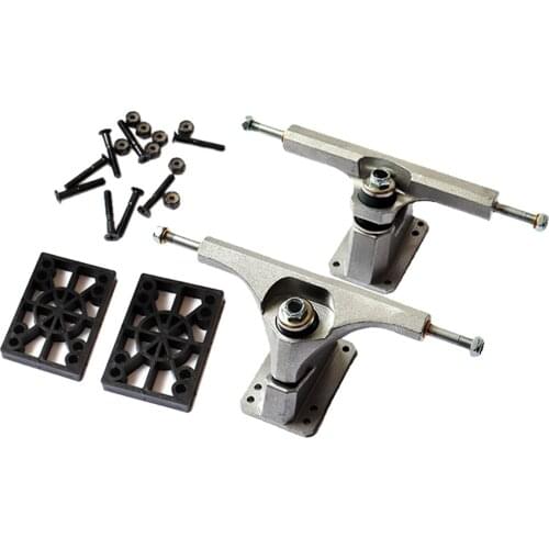 1 Pair 6.25''/158mm Universal Replacement Durable Aluminum Alloy Longboard Trucks Set Skateboard Hardware Parts