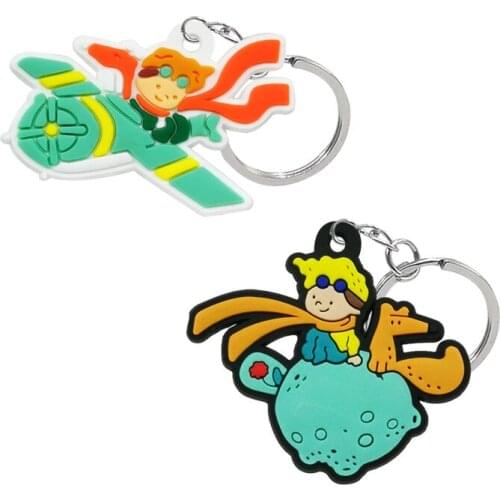 1PCS PVC new design keyrings kawaii cartoon figure key chain trend anime shape keyholder fit kids child keys souvenir gifts