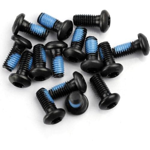 12pcs/pack Mountain Bike Brake Rotor Bolts MTB Cycling M5*0.8P Screws T25 Steel Cycle Bicycle Disc Brake Bolts Screw Valuable