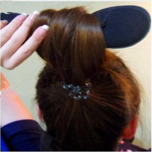 4Pcs/Set Magic Sponge Clip Hair Styling Bun Curler Hairstyle Twist Maker Tool Braider Accessories