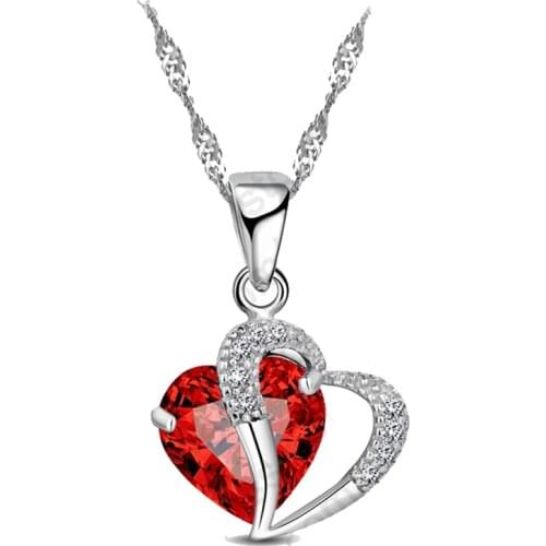 925 Sterling Silver New Year Christmas Gift Fashion Luxury Shining Cubic Zirconial Necklace Pendants Necklace Jewelry