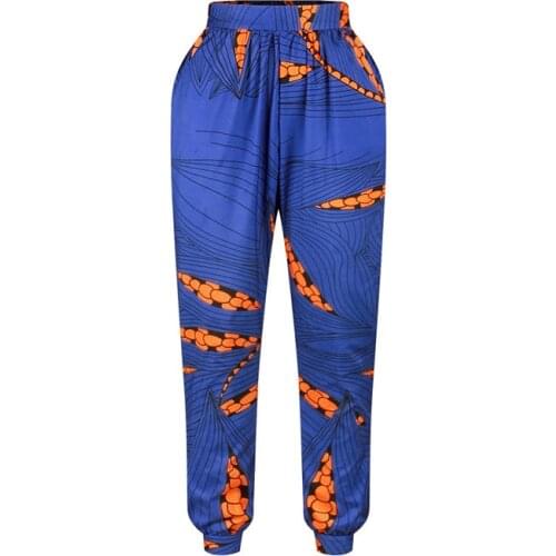 African Dashiki Print Harem Pants Women Party African Dresses Women African Clothes High Waist Hippie Pants Trousers with Pocket