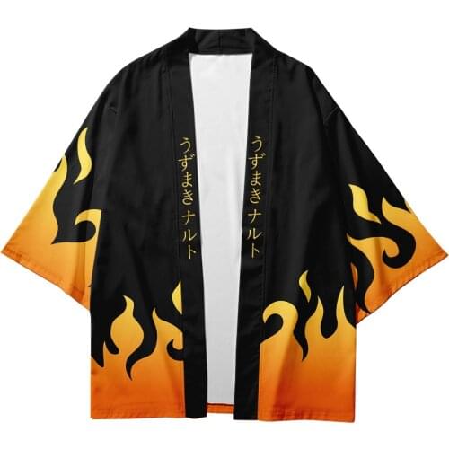 Anime Kimono Top Demon Slayer Kimetsu No Yaiba New Design Japan Kimono Haori Yukata Cosplay Costume Women Men Cool Casual Coat