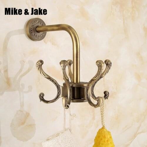 Free Shipping antique carve single cloth hook wall Hook coat hanger door hook for bathroom hook accessories SL0001