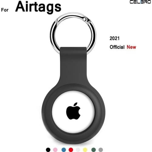 2021 Holder For Apple Airtags Case Silicone Protective Cover For Airtag Tracker Wallet Keychain Key Ring Secure Case Accessories