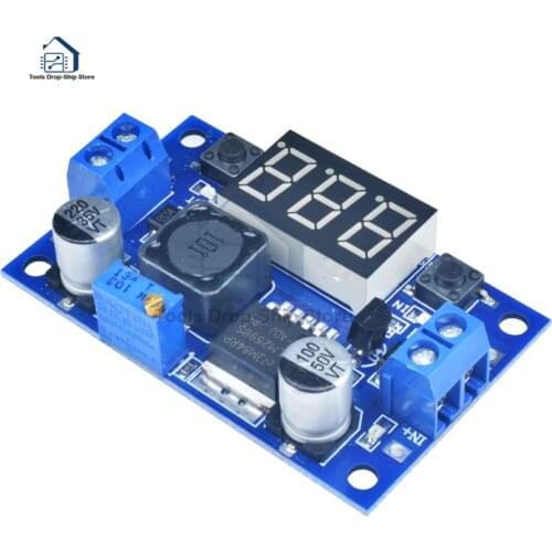 DC-DC Buck Step Down Module LM2596 DC/DC 4.0~40V to 1.25-37V Adjustable Voltage Regulator With LED Voltmeter