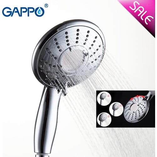 Gappo Top water saving shower head High Pressure bathroom Boost chrome nozzle rainfall alcachofa de ducha GA37