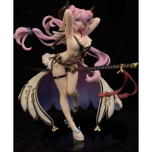 GK Handmade WF2019 Summer Nalumeya ナルメア Dark Cow Blue Fantasy White Model Unpainted Kits Statues Figure