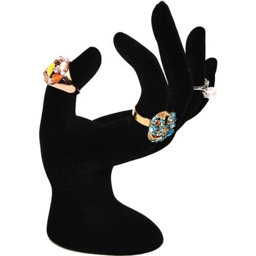 Graceful Hand Jewelry Stand Organizer Hanging Bracelet Ring Finger Portrait Model Jewellery Display Props Counter