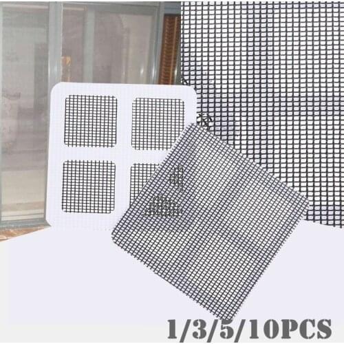 10pcs Door Window Mosquito Screen Net Repair Tape Durable Anti-Insect Fly Bug Patch Self Adhesive Repair Tape Window Repair Mesh