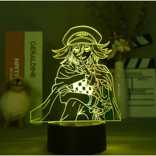 Kokichi Oma Figure Anime Light Danganronpa Video Game Character 3D Night Lamp Kids Child Bedroom Art Lighting Decoration Gift