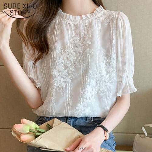 Spring Autumn Western Style Doll Collar Fairy Chiffon Blouse Long Sleeve Office Women Clothing Blusas Women Ladies Shirt 10351