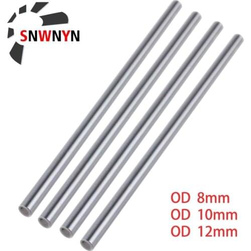 2PCS/Set Linear Optical Axis OD 8mm 10mm 12mm Shaft Cylinder Linear Rail Smooth Round Rod Length 300-600mm For 3D Printer Parts
