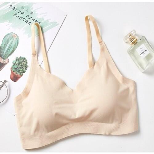 Fashion One piece push up bra wireless adjustable back buckle sling bras for women modis bralette lingerie comfortable