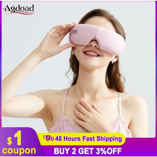 Music Smart Eye Massager Electric Vibration Massage Eye Care Device Fatigue Relief Hot Compress Therapy Sleeping Eye Mask