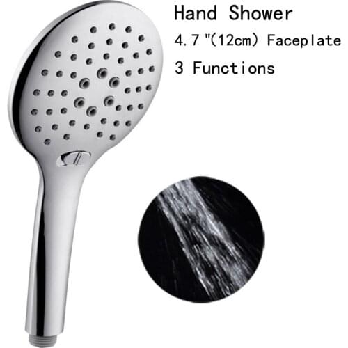 Amazons new fund sell like hot cakes in xiamen ABS electroplating panel 3 ultra-thin handheld shower shower nozzle set