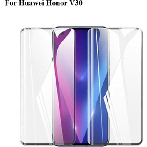 2PCS for Huawei Honor V30 3D Tempered Glass Film Screen Protector Protective Full Cover Protection for Huawei Honor V 30