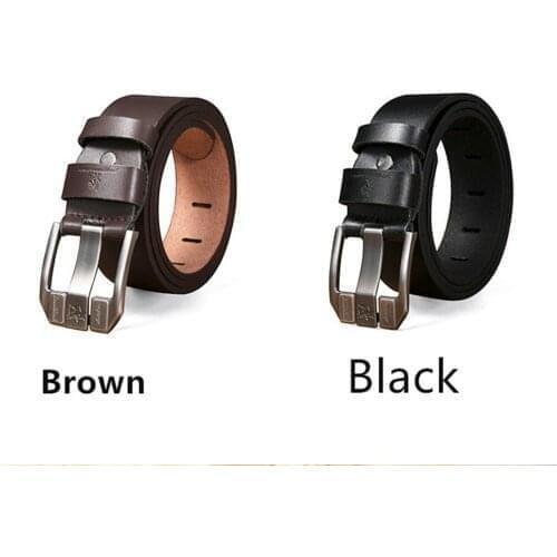 Gift Birthday 2021 Mens Business Cowskin Casual Cowboy Waistband Top Quality Girdle Brown Black Pu Leather Jeans Belt