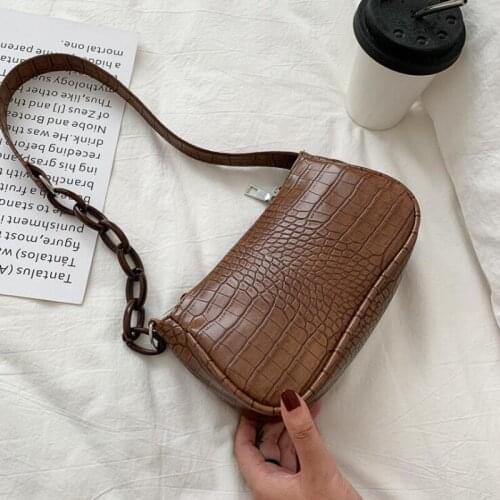 Popular Baguette Bags for Women 2020 Fashion Shoulder Bag Designer Female Purses and Handbags PU Leather Armpit Bags