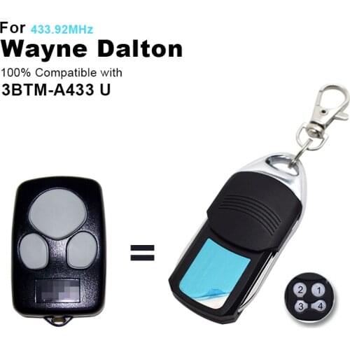 Wayne Dalton 3BTM-A433 U garage door remote control 433.92MHz rolling code transmitter