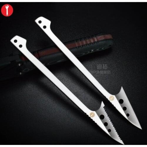 Fish Scale Scraper Remover Fishing Harpoon Scale Knife EDC Tools with Sheath and Paracord