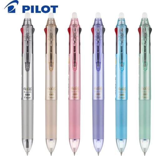 New Japan Pilot Frixion Pen 3 in 1 Erasable Gel Pen Multi Colors LKFB-60EF /UF 0.5 / 0.38 mm Pastel Colors