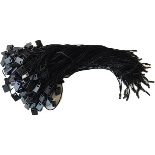 High Quality Normal Plastic Black Hangtag String For Garment