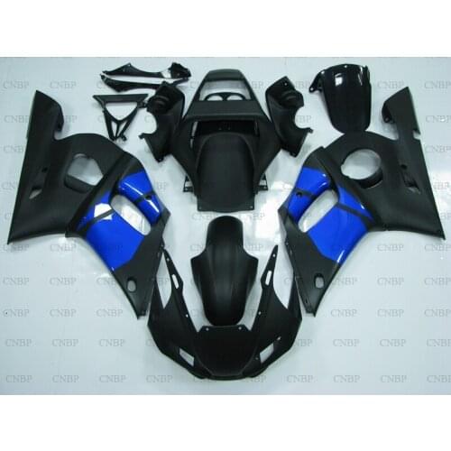 YZF600 R6 1998 - 2002 Motorcycle Fairing YZF600 R6 2002 Full Body Kits for YAMAHA YZFR6 1999 Blue Black Motorcycle Fairing
