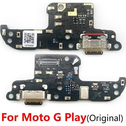 10Pcs/Lot, USB Charger Dock Connector Charging Port Microphone Flex Cable For Moto G Play Replacement Parts