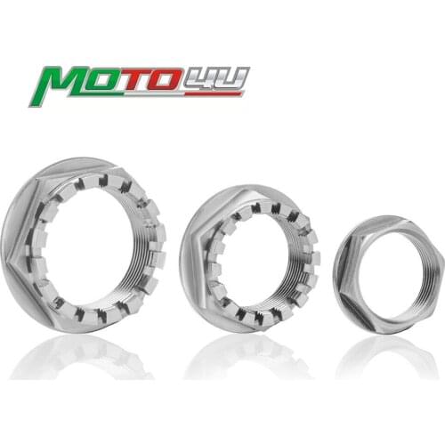 3PCS Titanium Front and Rear Axle Nuts Nut Axle Motorcycle Parts For Ducati 748 / 916 / 996 / 998 / 848