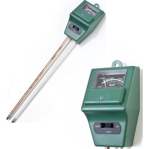 3 in 1 Plant Flowers Soil PH Tester Moisture Light Meter Sunlight Hydroponics Analyzer for Garden Plant Flower
