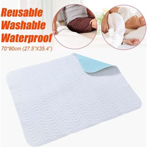 70*90cm Kids Adult Washable Reusable Protector Waterproof Underpad Bed Pad Polyester For Incontinence Patient Pad Cover Mattress