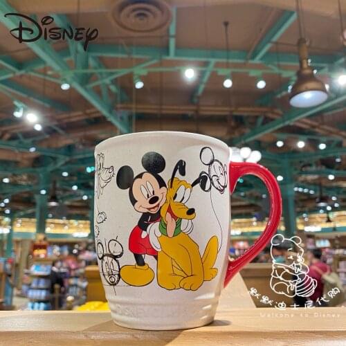Disney Ceramic Mugs Mickey Brutto Carton Hand Painted Creative Drink Milk Mugs Coffee Mug