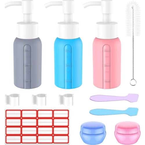 60ml Travel Bottles Set Portable Empty Spray Bottles Plastic Atomizer Perfume Atomizer Spray Shower Container Refillable Bottle