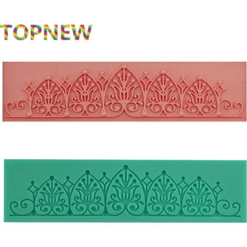 Beautiful Flowers Instant Lace Silicone Mould Fondant Cake Decoration Sugar Craft Bakeware Tools 1902