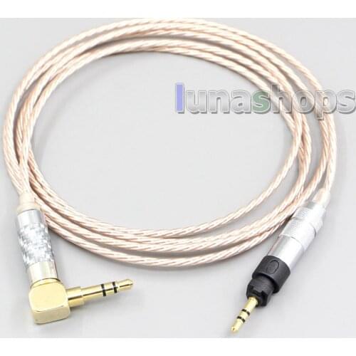 LN006872 Hi-Res Brown XLR 3.5mm 2.5mm 4.4mm Earphone Cable For Shure SRH840 SRH940 SRH440 SRH750DJ Philips SHP9000 SHP8900