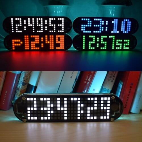 DS3231 Multifunction Alarm Clock LED Dot Matrix Animation Effects DIY Kit Gifts Date Time Display