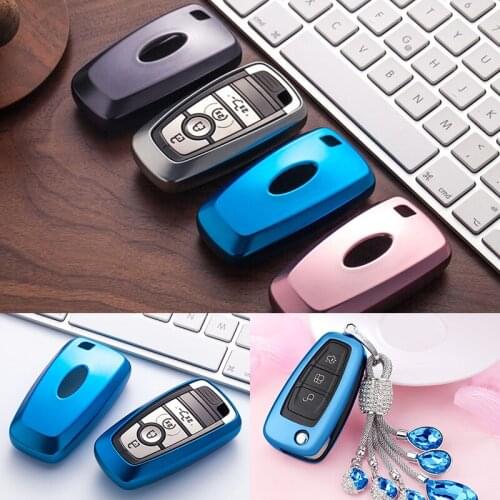 Nano TPU Remote Keyless Accessory Cover for Ford 2018 EcoSport for Lincoln 2017 MKC MKZ MKX Key case accessories styling
