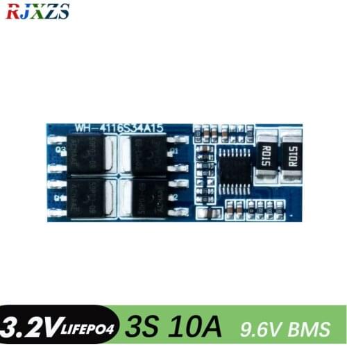 PCM 3S 10A lifepo4 9.6V 18650 BMS PCM battery protection board bms pcm for lifepo4 battery cell pack