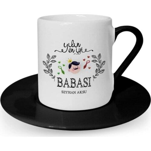 Personalized The Year 'S Best Father Black Turkish coffee Cup-1
