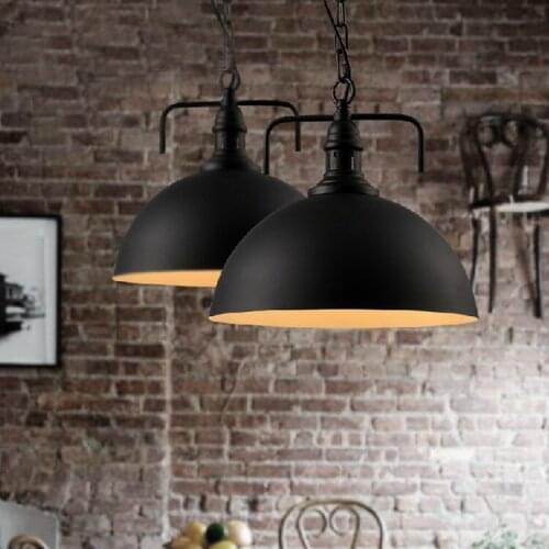 Nordic single head pendant lamp droplight,vintage iron lamp bedroom dining room cafe restaurant aisle retro loft pendant light