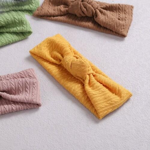 Fits All Baby Kids Headband Wool Knitted Baby Girl Headband Stripe Newborn Head Bands For Girls Infant Turban Hair Accessories