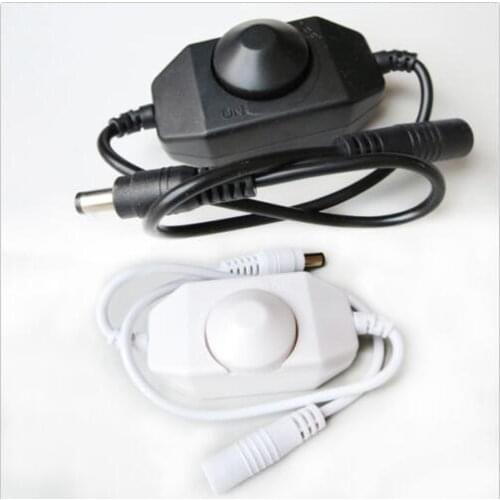 LED Dimmer 0-100% Brightness Adjustable Switch Controller for Single Color Strip